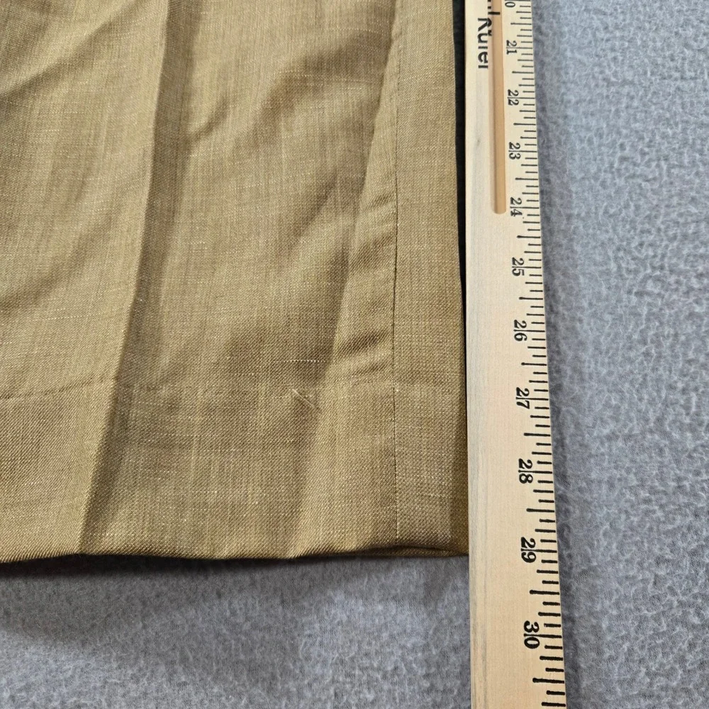 Ballin Dress Pants Mens 42 Tan Wool Linen Blend Flat Front Straight Leg Canada